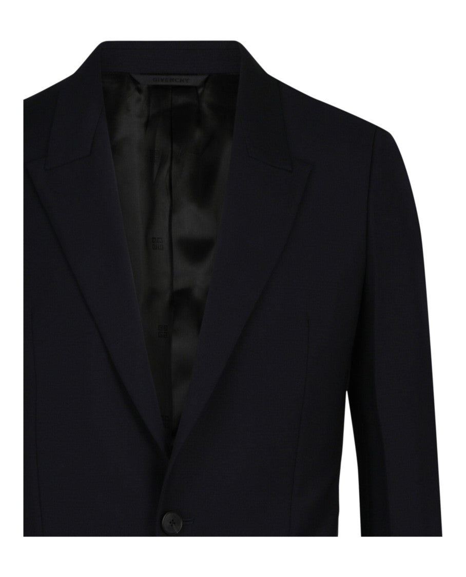 Givenchy Single-Breasted Slim Fit Blazer With Classic Peaked Lapels
