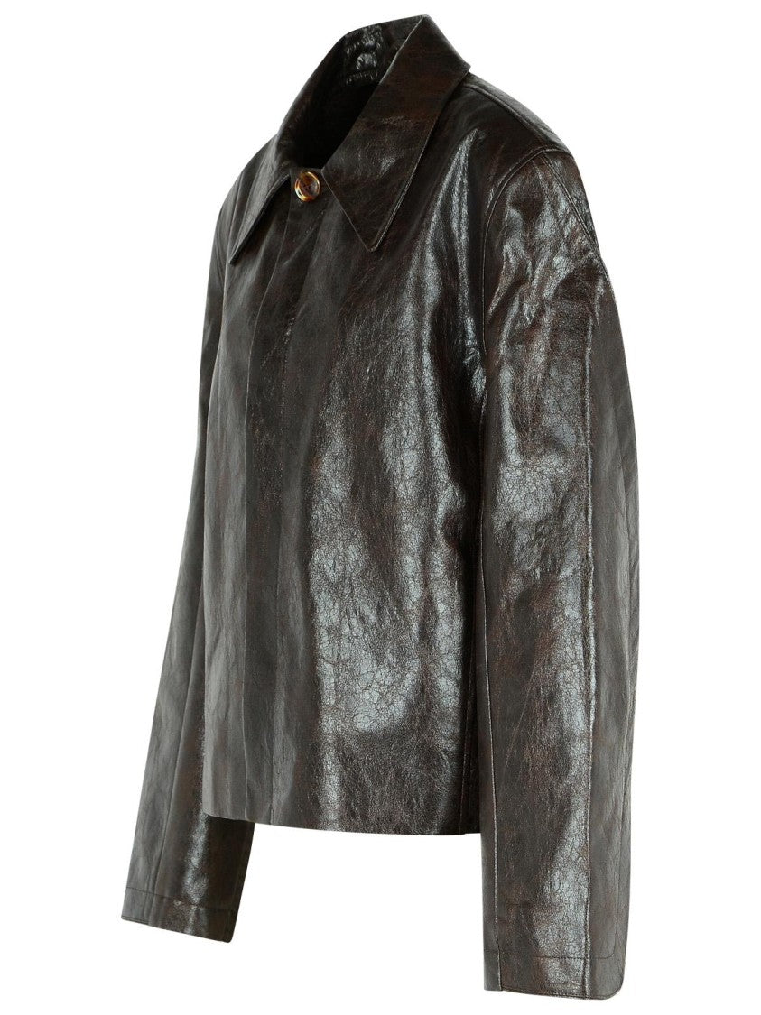 Séfr 'Keane' Brown Polyester Jacket