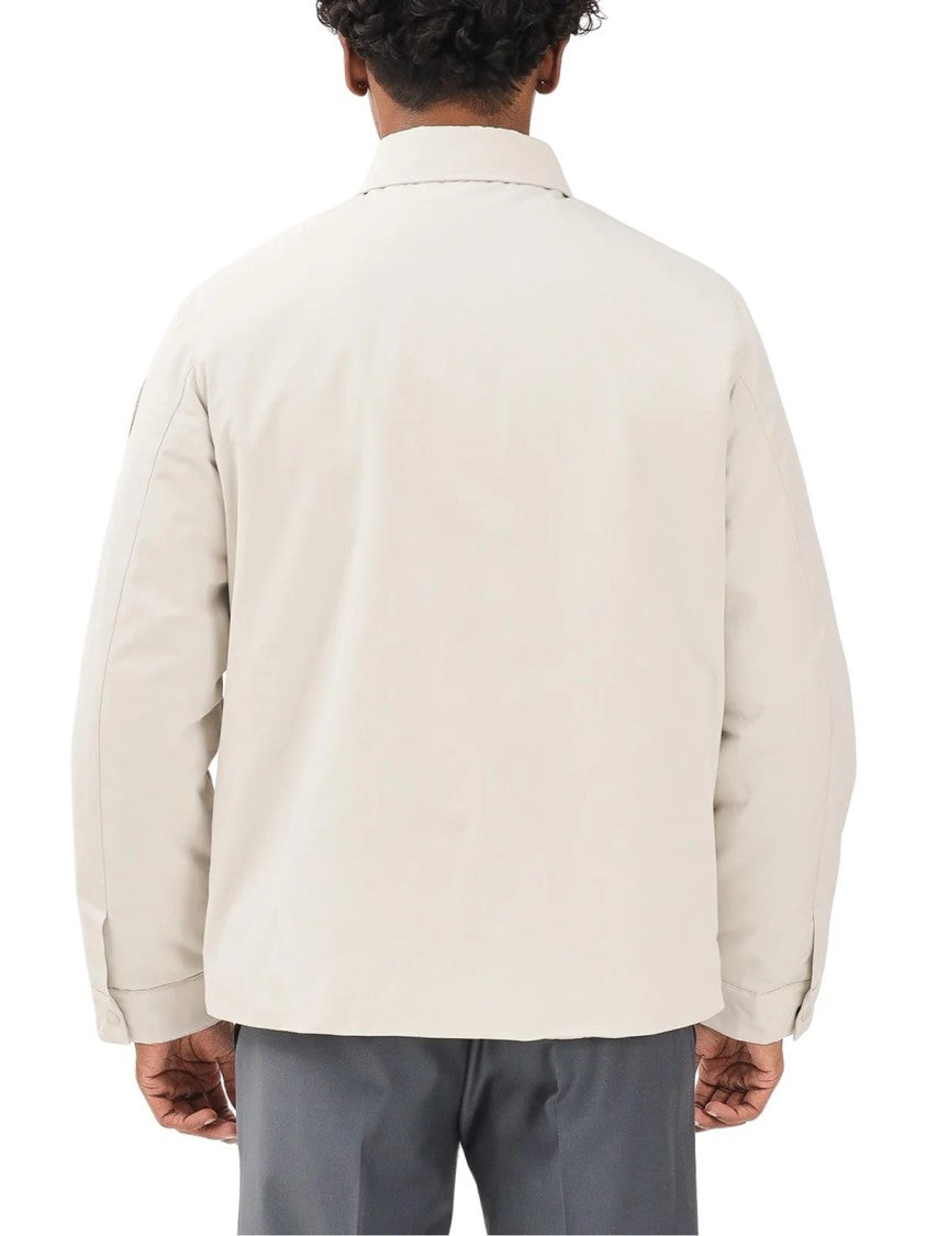 Bomboogie White Plush-Lined Cotton-Blend Jacket