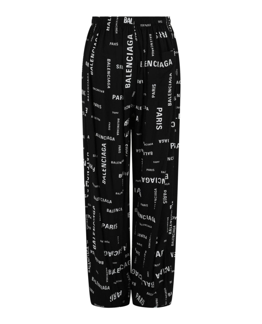 Balenciaga Allover Logo Pajama Pants