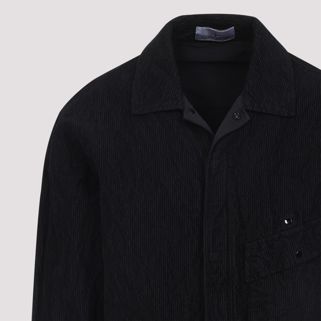 Stone Island Black Cotton Shirt