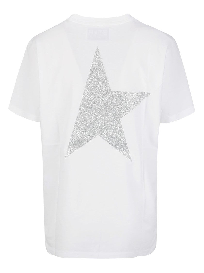 Golden Goose Half Sleeve White T-Shirt
