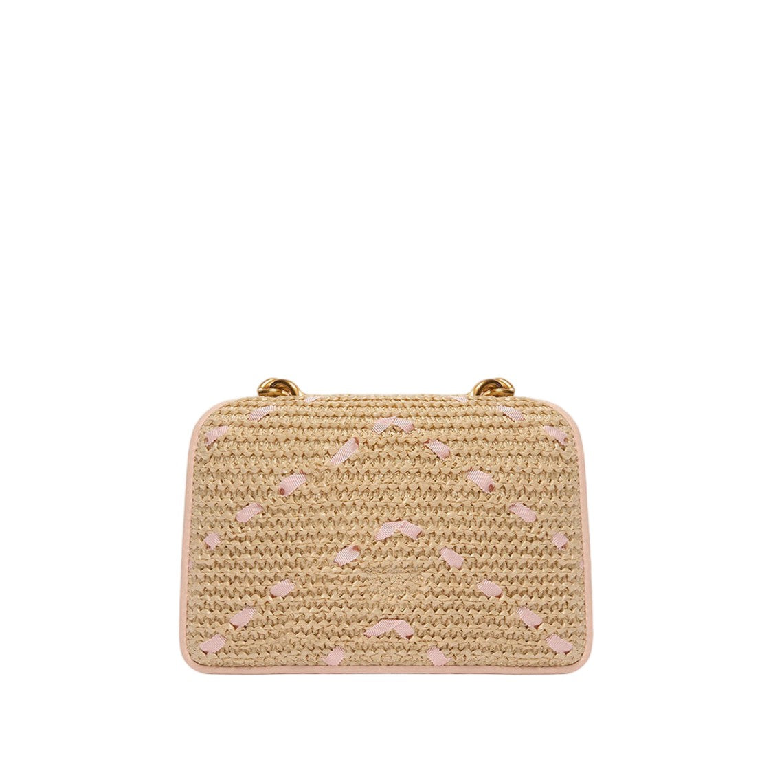 Pinko Natural/Pink Love One Mini Shoulder Bag