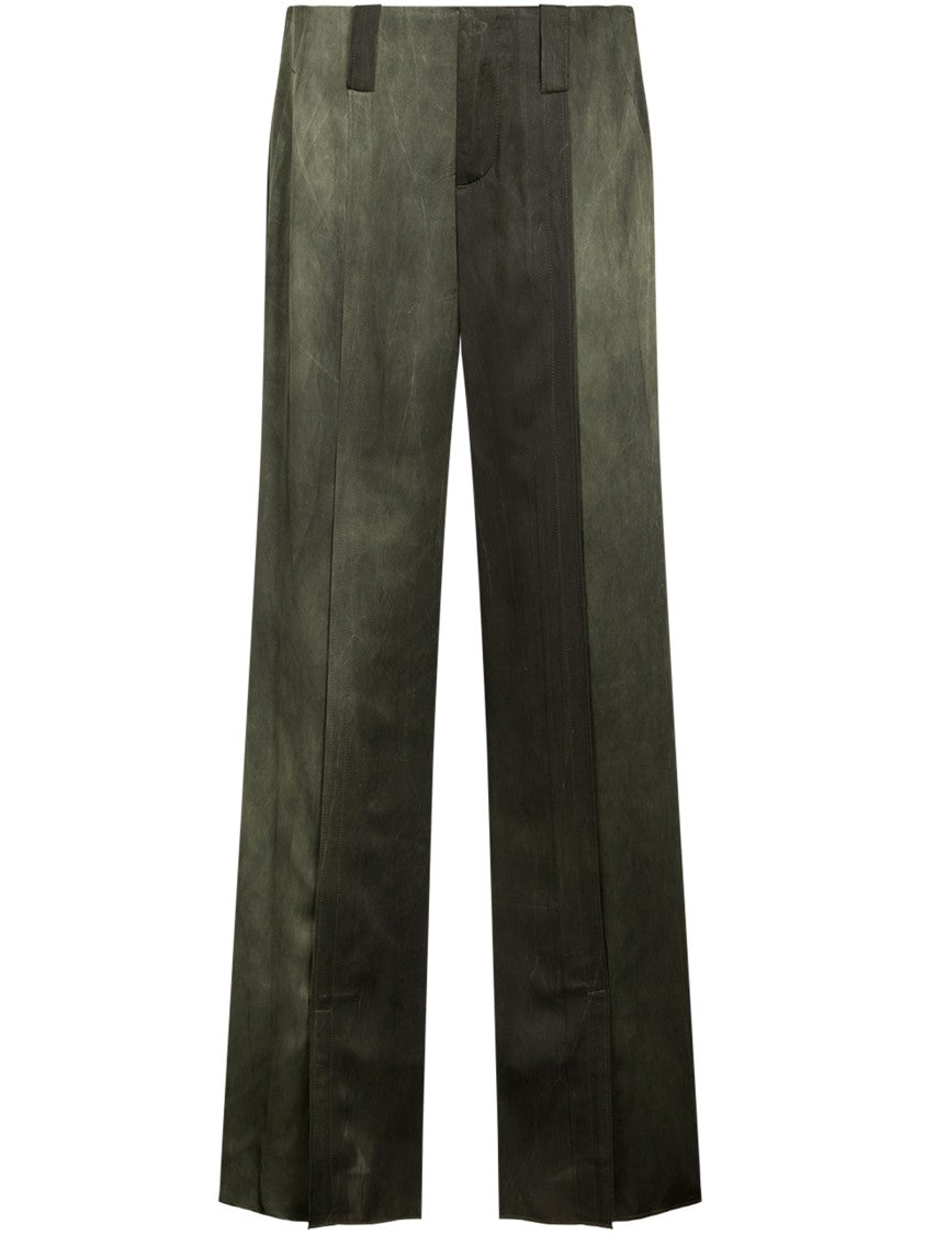 Seafarer Olive Maiorca Two-Tone Wide-Leg Pants