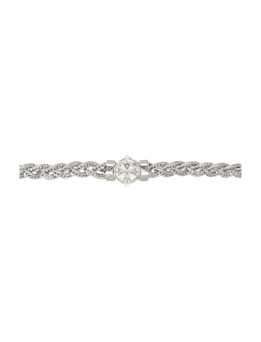 Emanuele Bicocchi Diamond-Cut Flat Braided Necklace