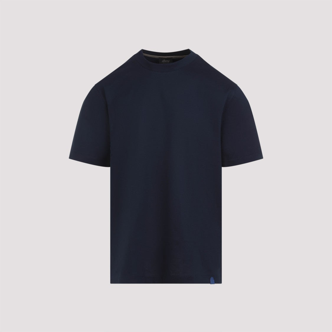Brioni Navy Blue Cotton T-Shirt