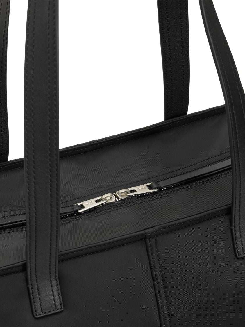 Ami Paris Marcel Small Leather Handle Shopping Bag
