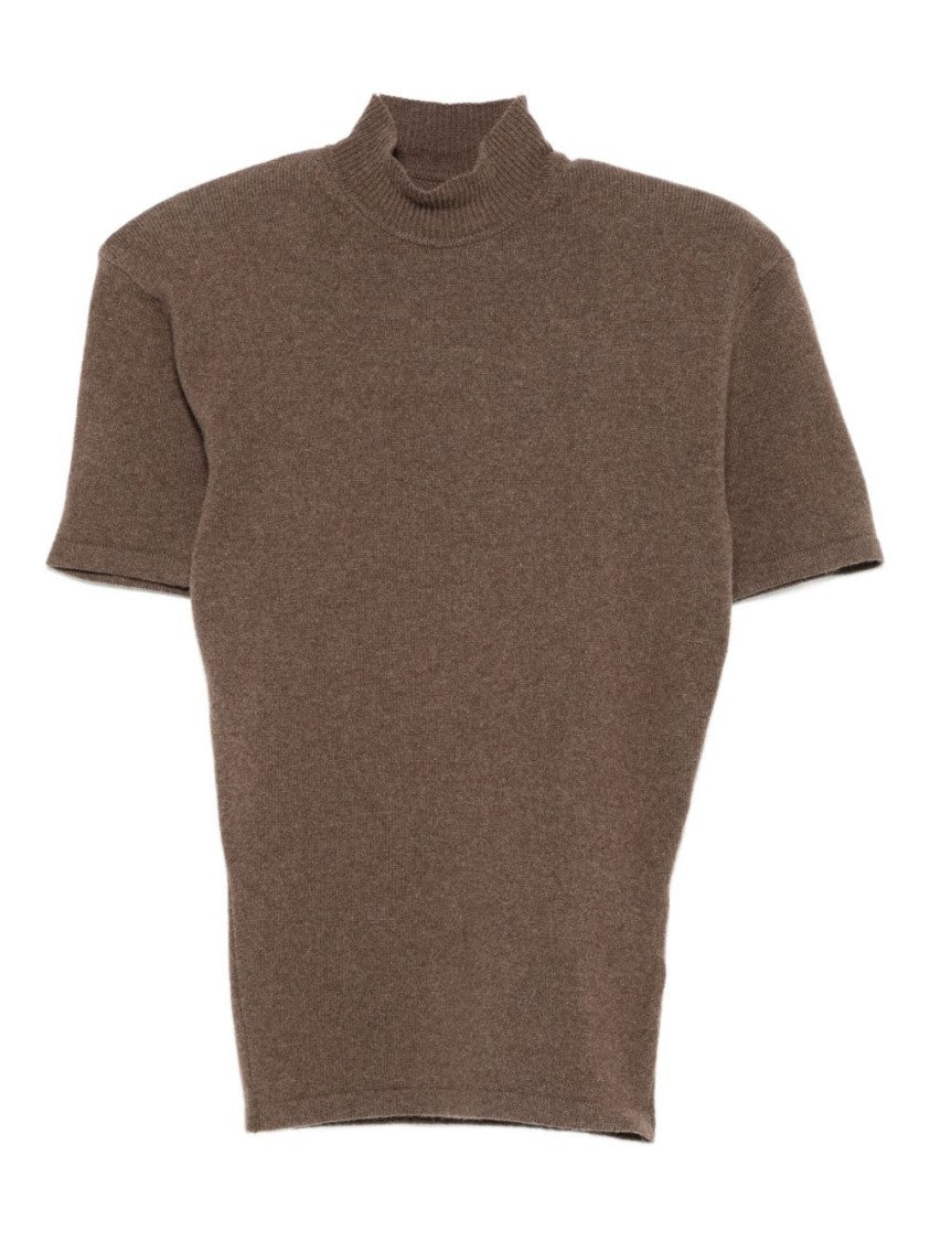 Jacquemus Boxy Brown Merino Wool And Cashmere Sweater