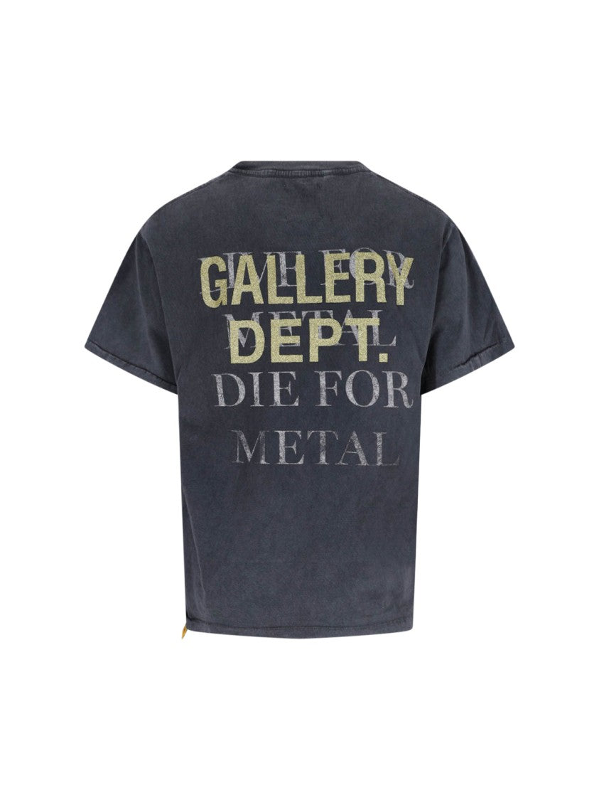 Gallery Dept. Classic Black T-Shirt With Round Neckline