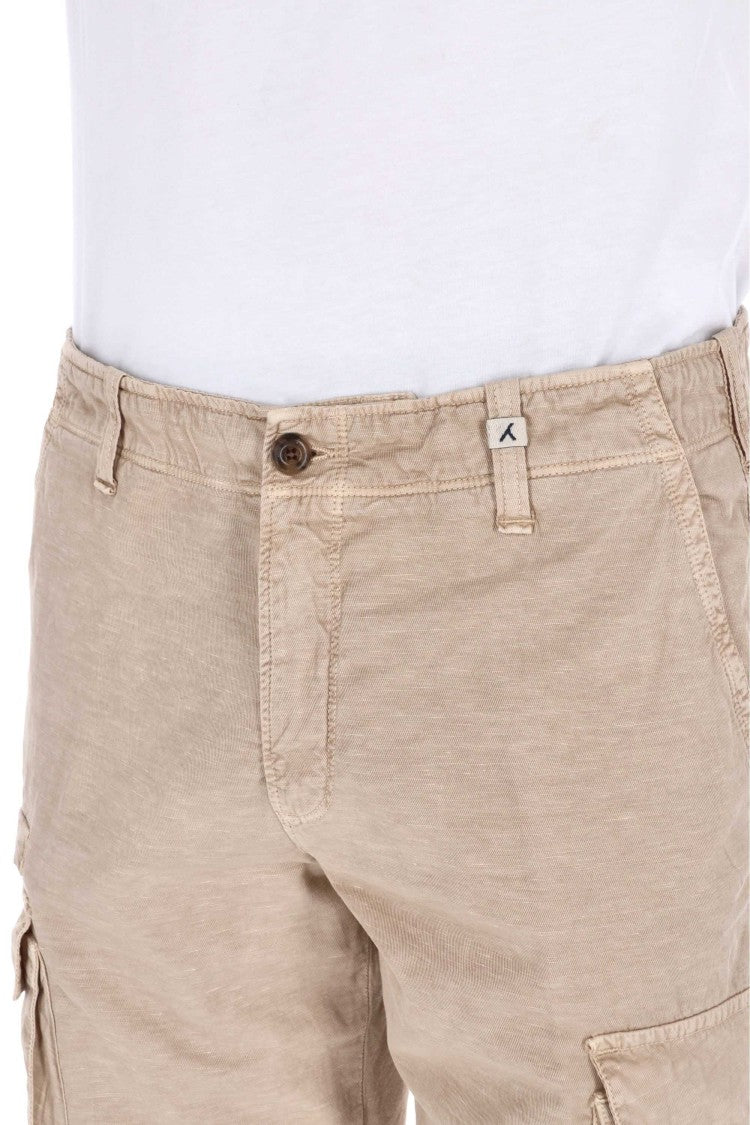 Myths Zeus Cotton-Lino Cargo Shorts