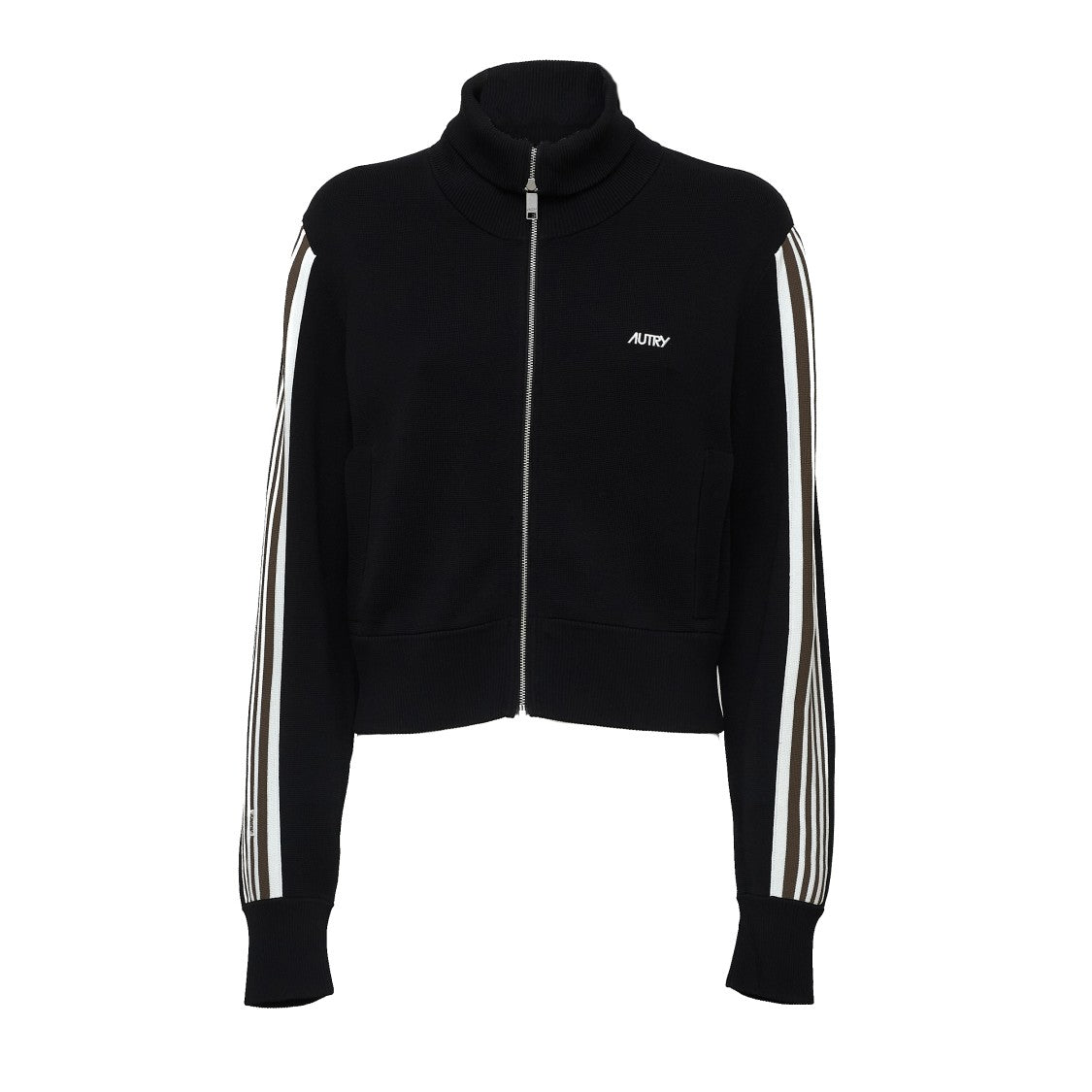 Autry Zip Knitted Track Metallic Jacket