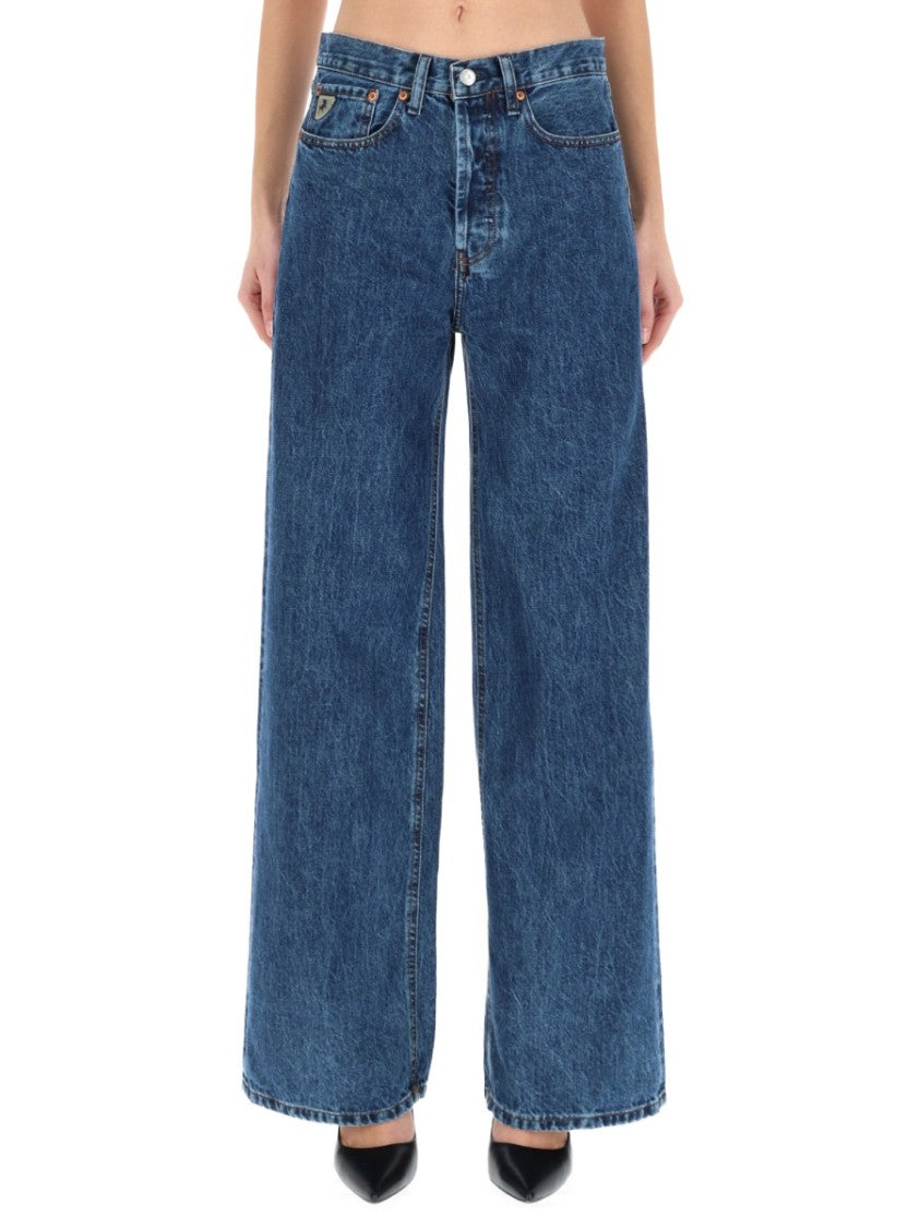 Lois Wide-Leg High-Waist Denim Jeans With Classic Five-Pocket Design