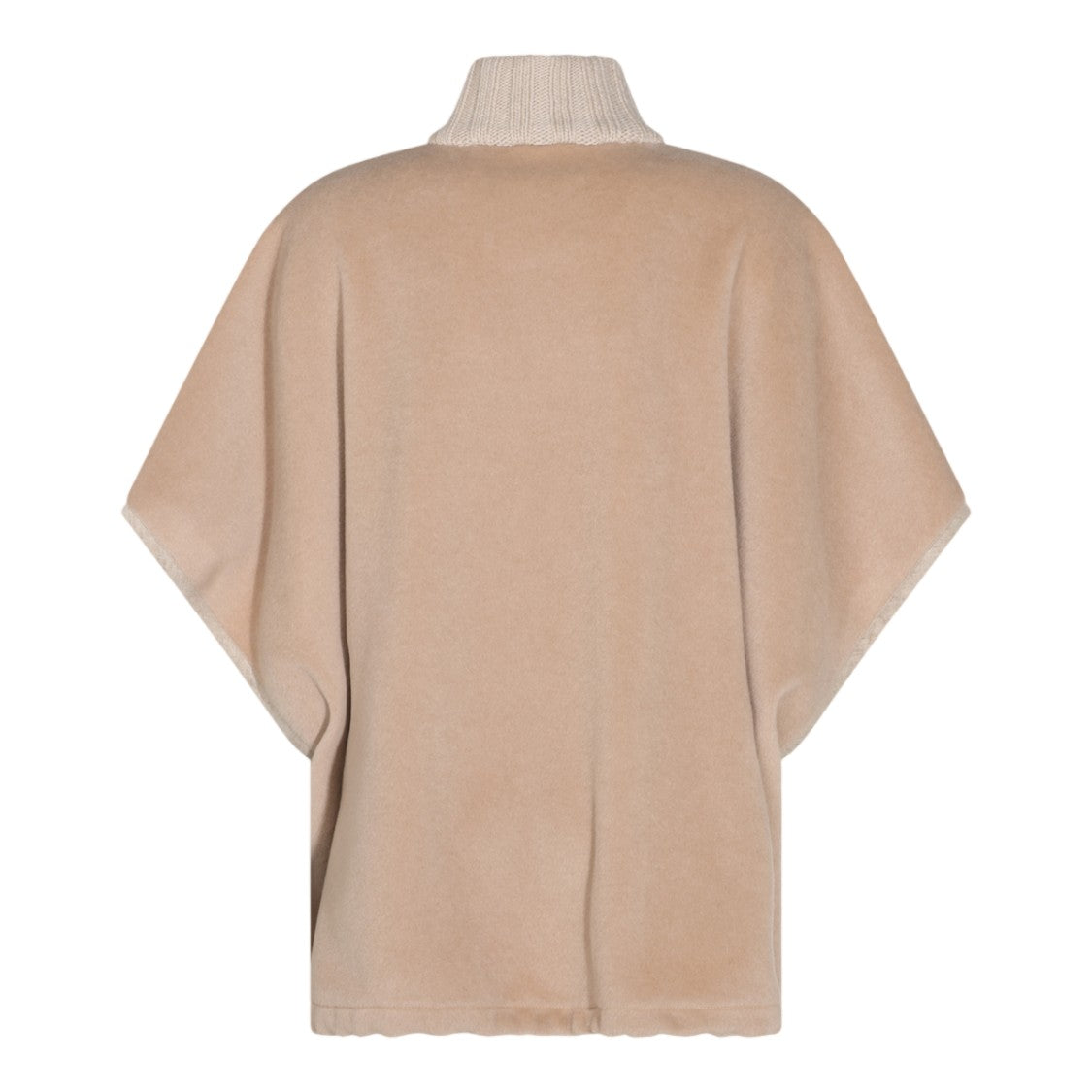 Fabiana Filippi Ribbed Knit Collar Cape Casual Jacket
