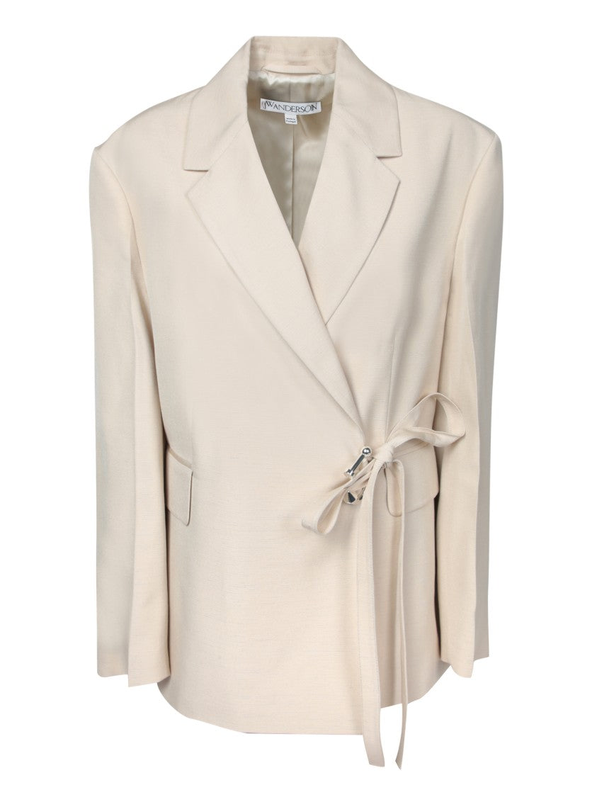 J. W. Anderson Viscose And Silk Blend White Jacket
