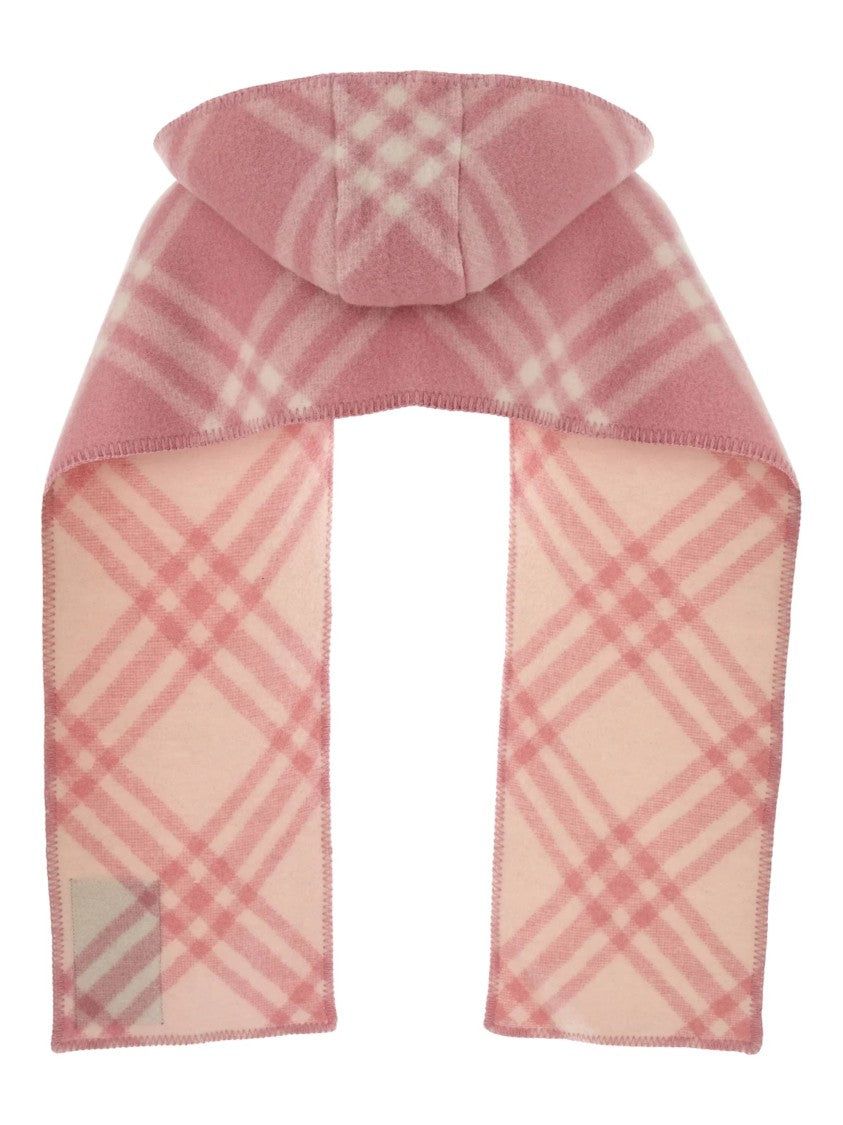 Burberry Checked Hooded Scarf