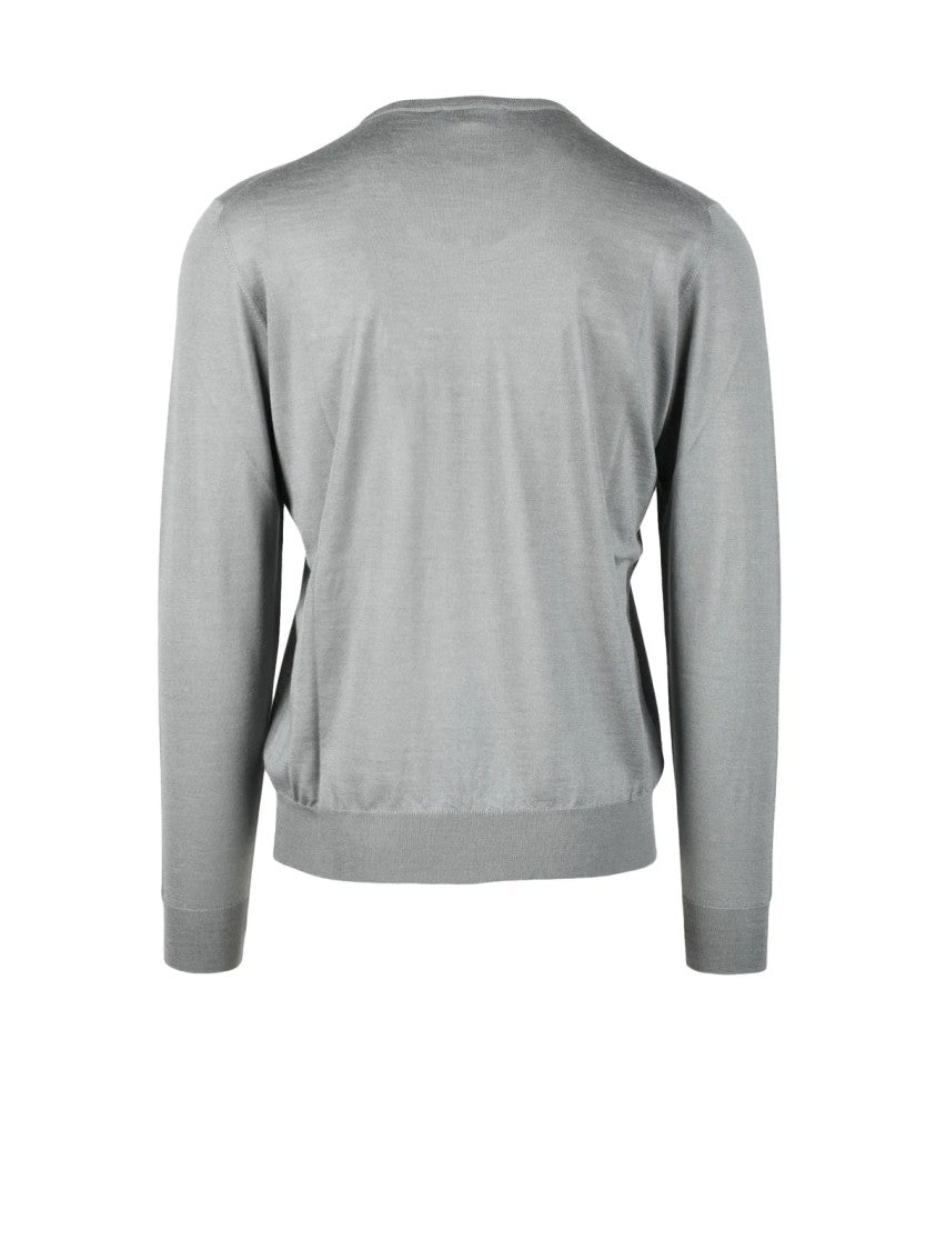 Filippo De Laurentiis Cashmere Silk Pullover With Classic Crew Neck Design