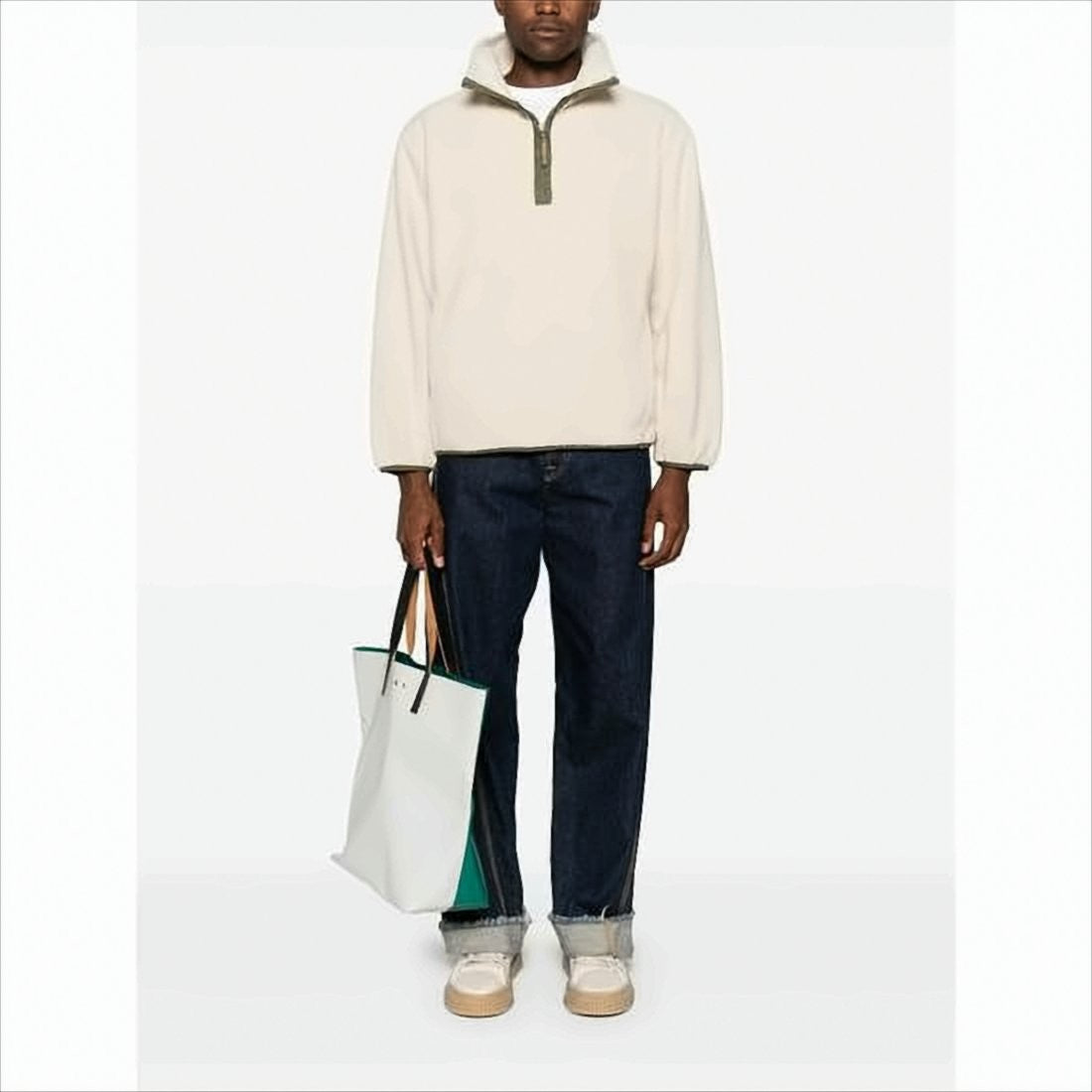 A.P.C. High Stand Collar Pullover Fleece