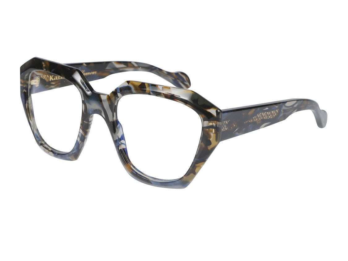 Kador Marilyn/K Oversized Tortoiseshell Geometric Eyeglasses