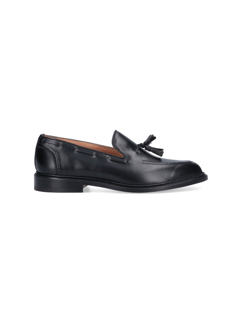 Tricker's Elton Black Leather Loafers