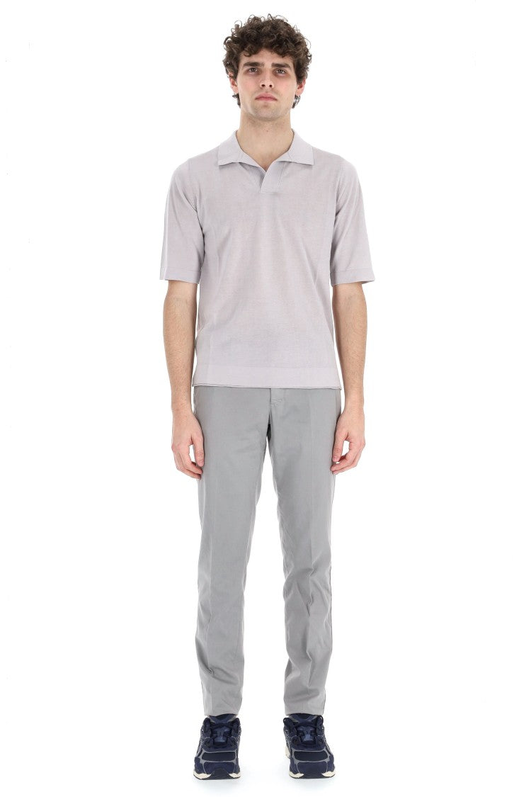 Ballantyne Fine Cotton Open Collar Polo