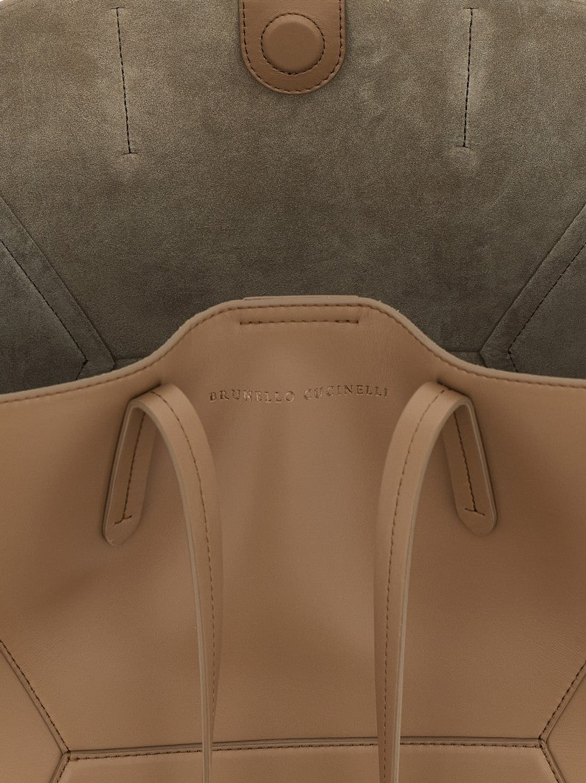 Brunello Cucinelli Bc Duo' Large Shoulder Bag