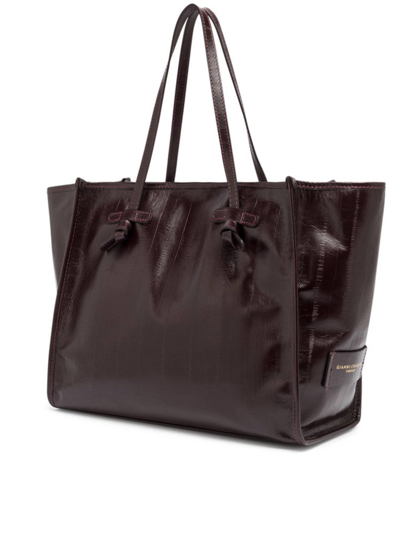 Gianni Chiarini Marcella Crocodile Effect Structured Tote