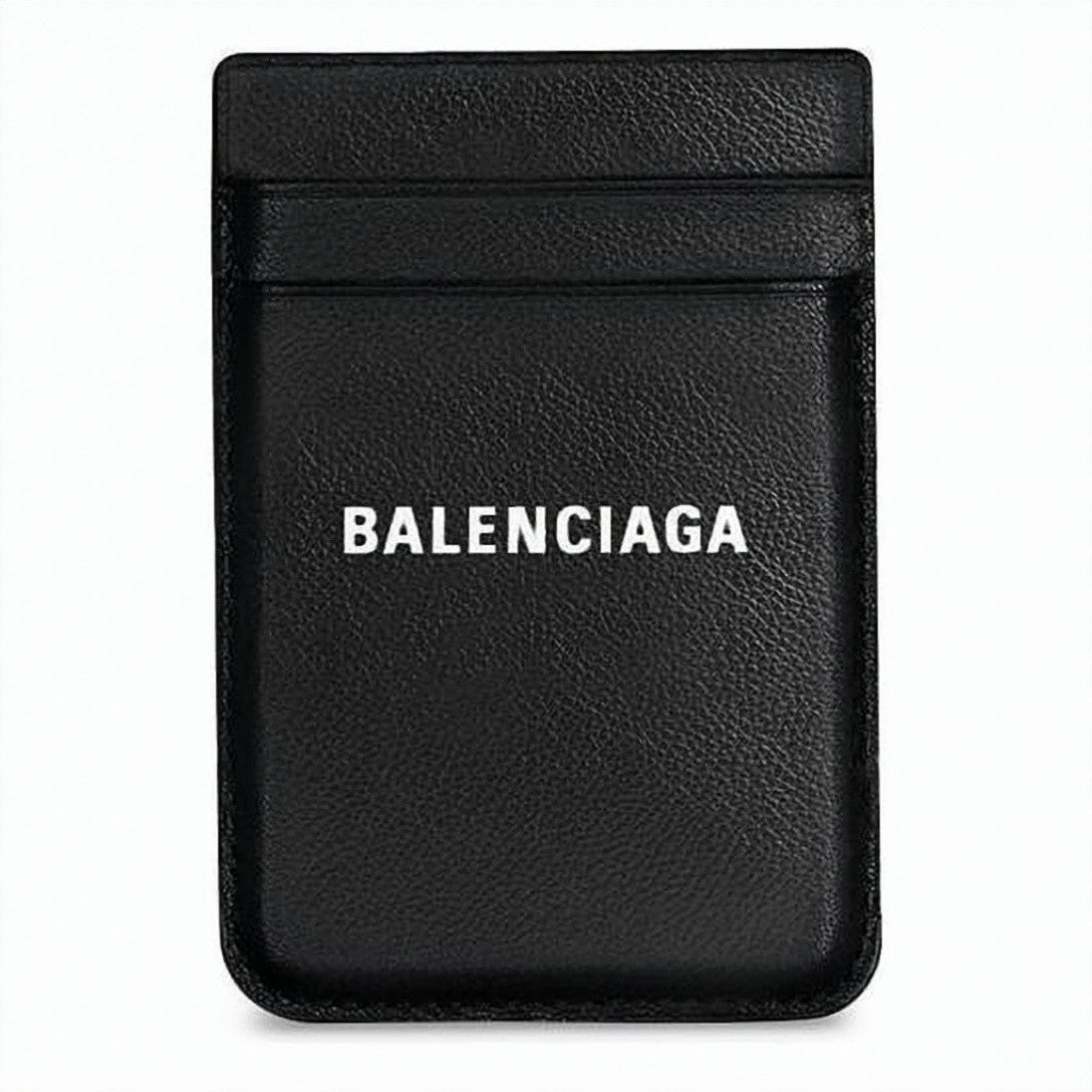 Balenciaga Textured Calf Leather Card Holder
