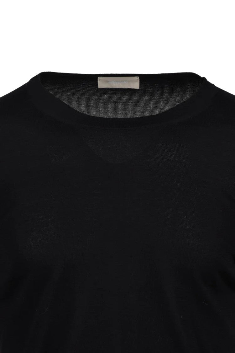 Drumohr Black Crew Neck Sweater