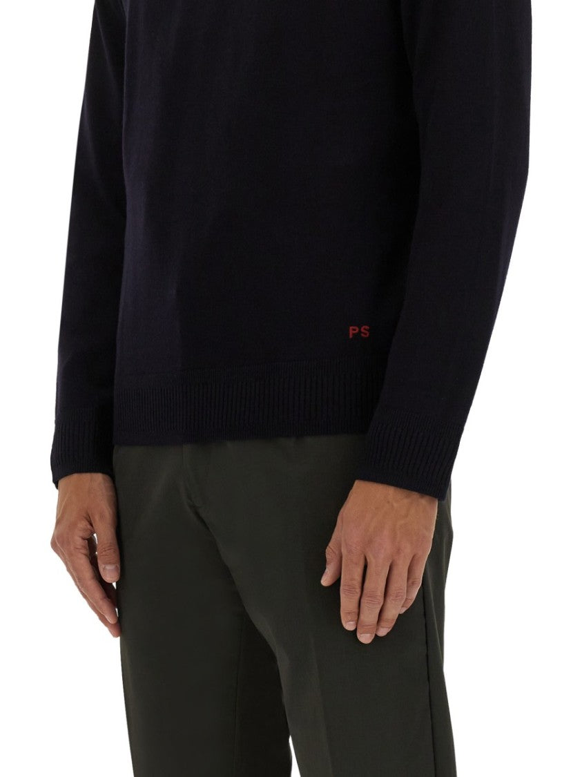 Ps Paul Smith Classic Crew Neck Shirt With Subtle Embroidered Logo