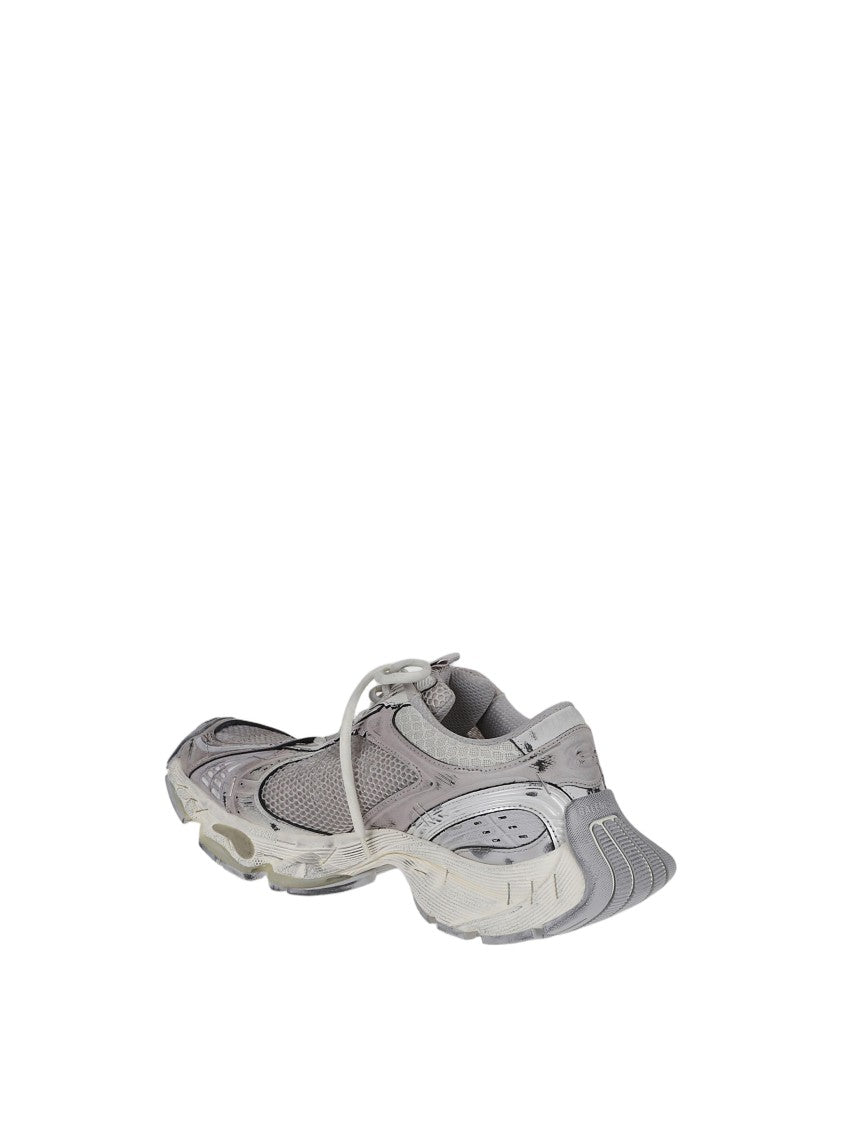 Balenciaga Futuristic Grey Stapler Sneakers With Sole Design