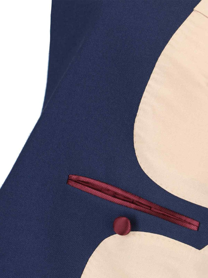 Valentino Single-Breasted Blazer – Navy