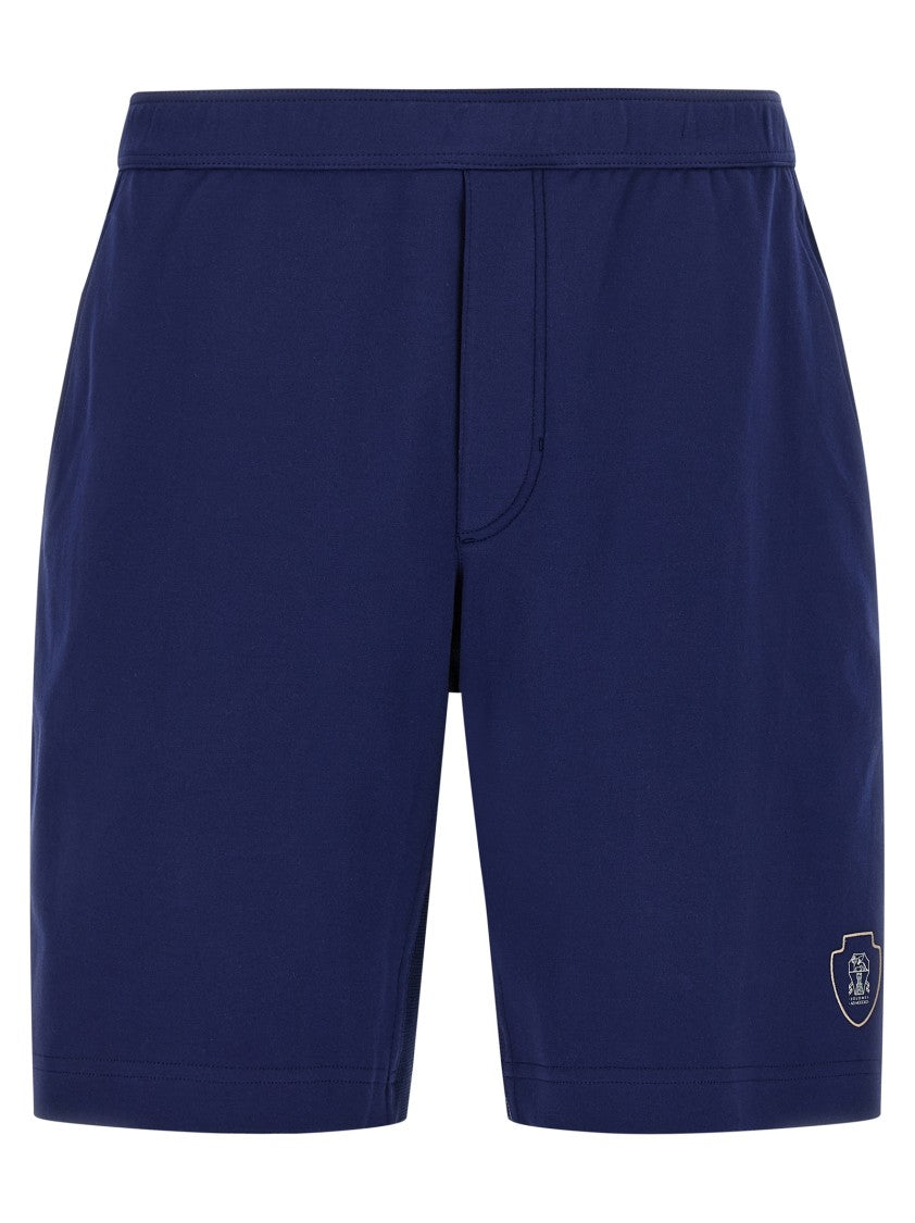 Brunello Cucinelli Interlock Cotton Bermuda Shorts