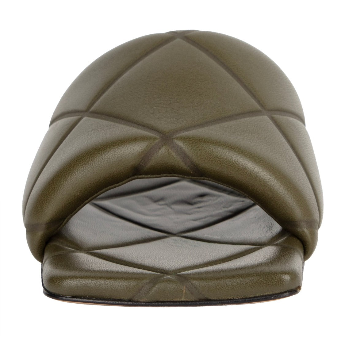 Bottega Veneta Rubber Lido Slide Green