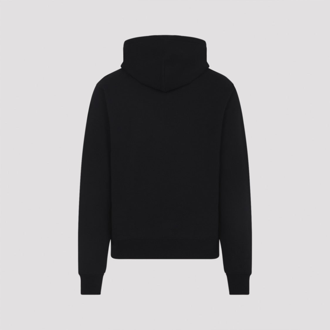 Burberry Black Cotton Hoodie With Iconic Horse Graphic