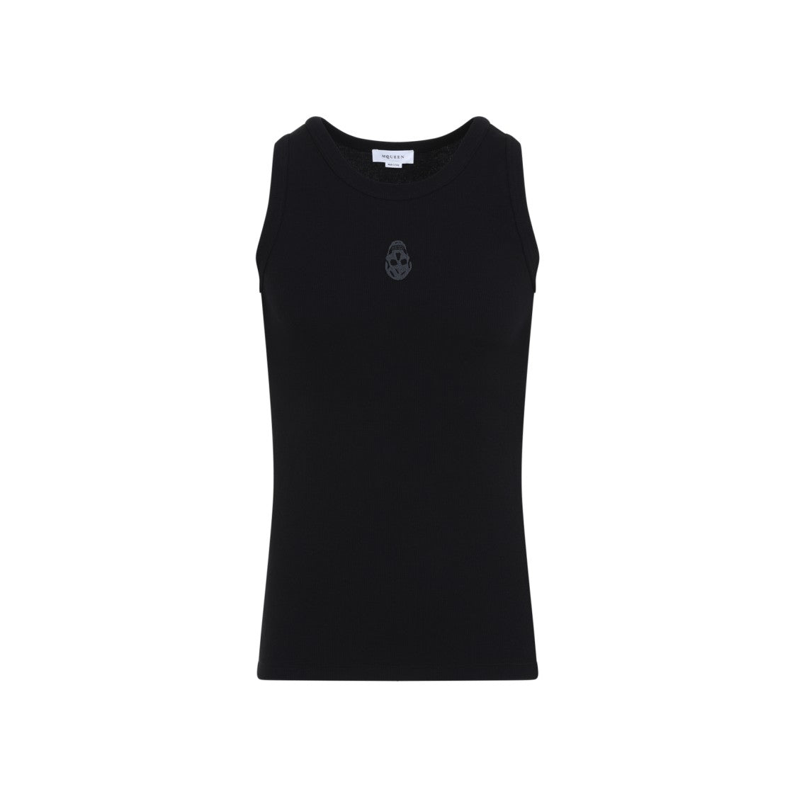 Alexander Mcqueen Black Cotton Tank Top