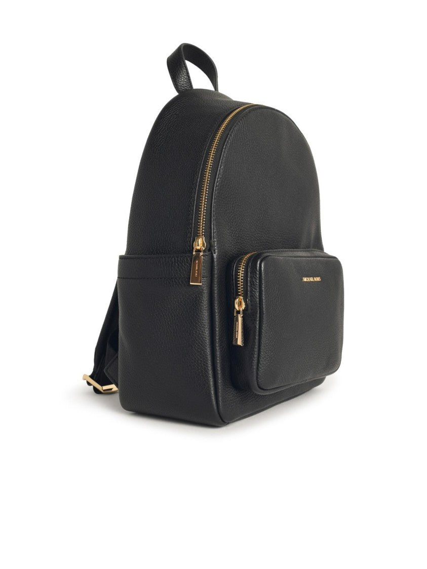 Michael Michael Kors 'Tanner' Medium Backpack In Black Hammered Leather
