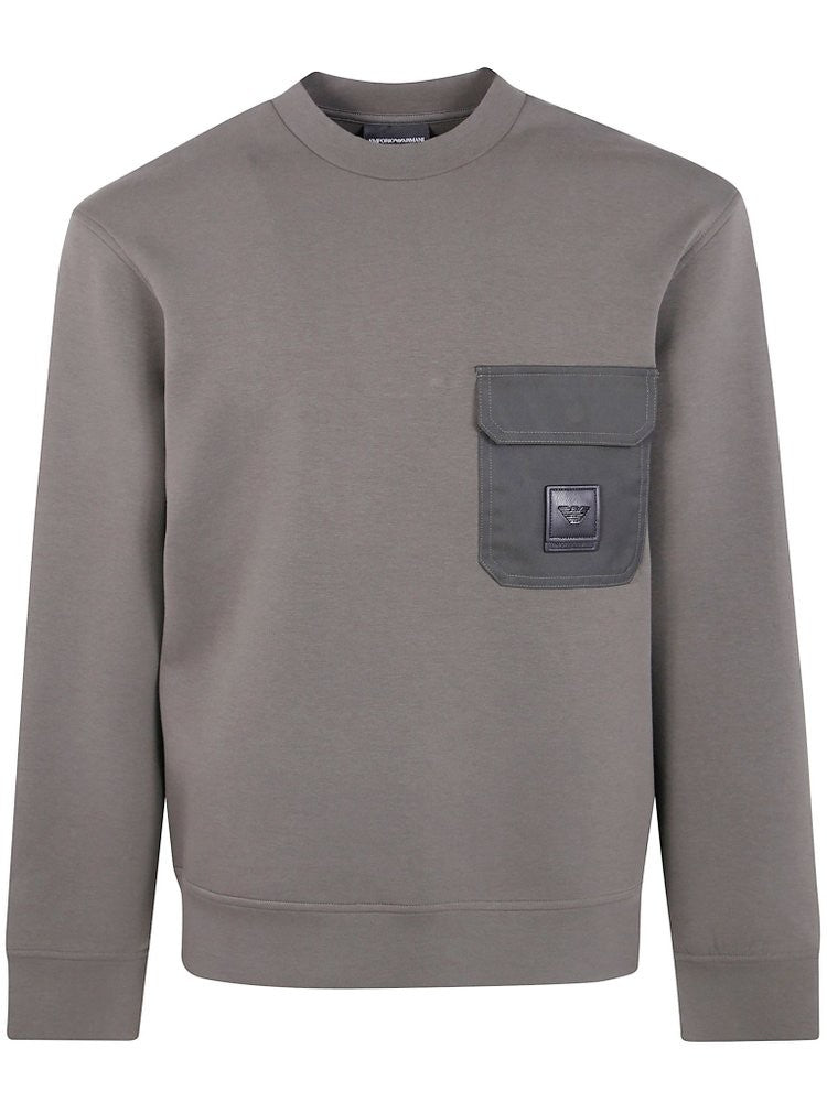 Emporio Armani Double Jersey Crewneck Sweatshirt