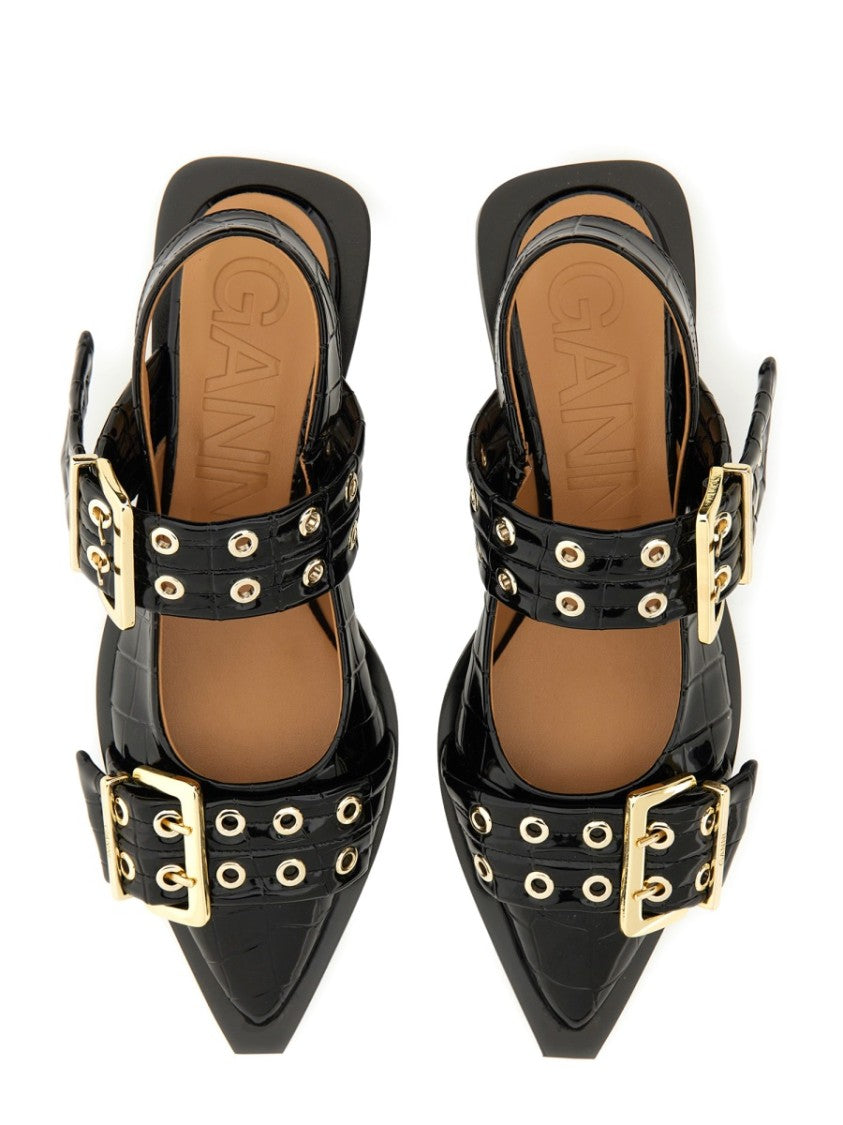 Ganni Ballerina With Buckle