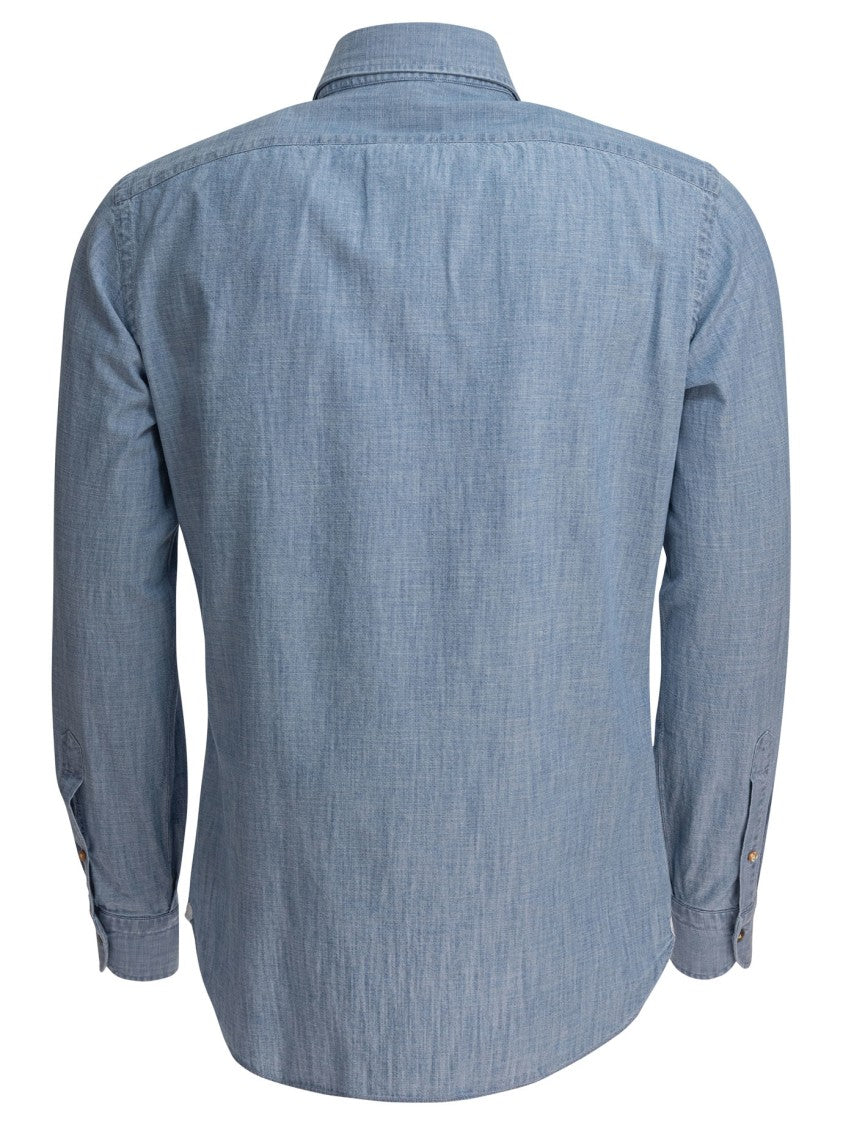 Borriello Light Blue Cotton Shirt