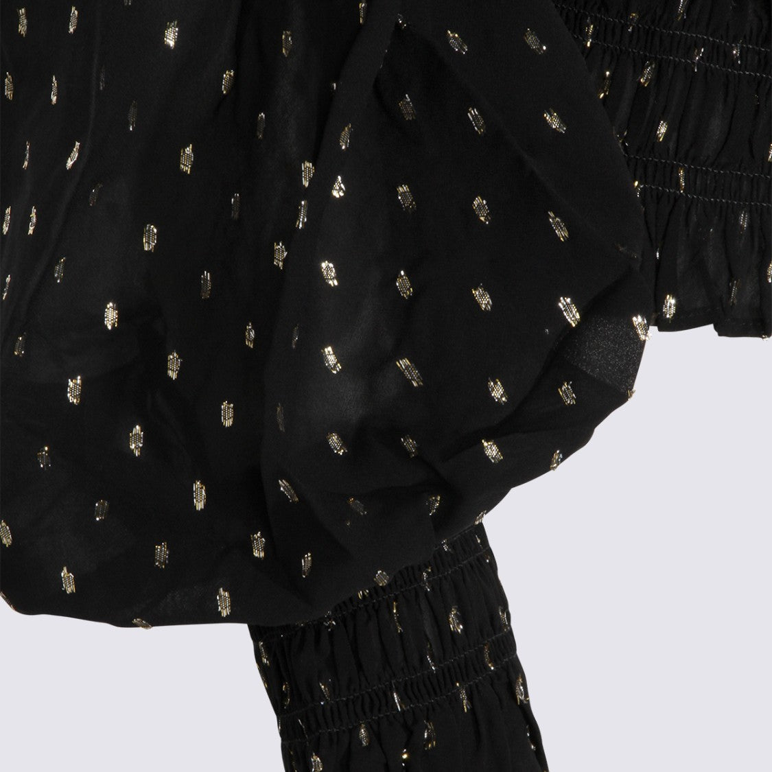 Self-Portrait Black Viscose Top