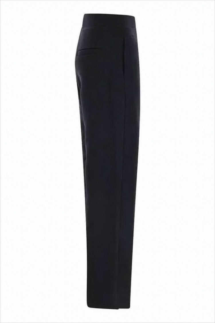 Max Mara Cropped Black Wide-Leg Training Pants
