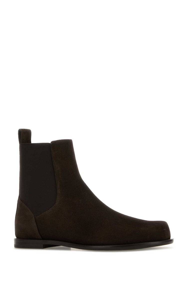 Fendi Brown Suede Chelsea Ankle Boots