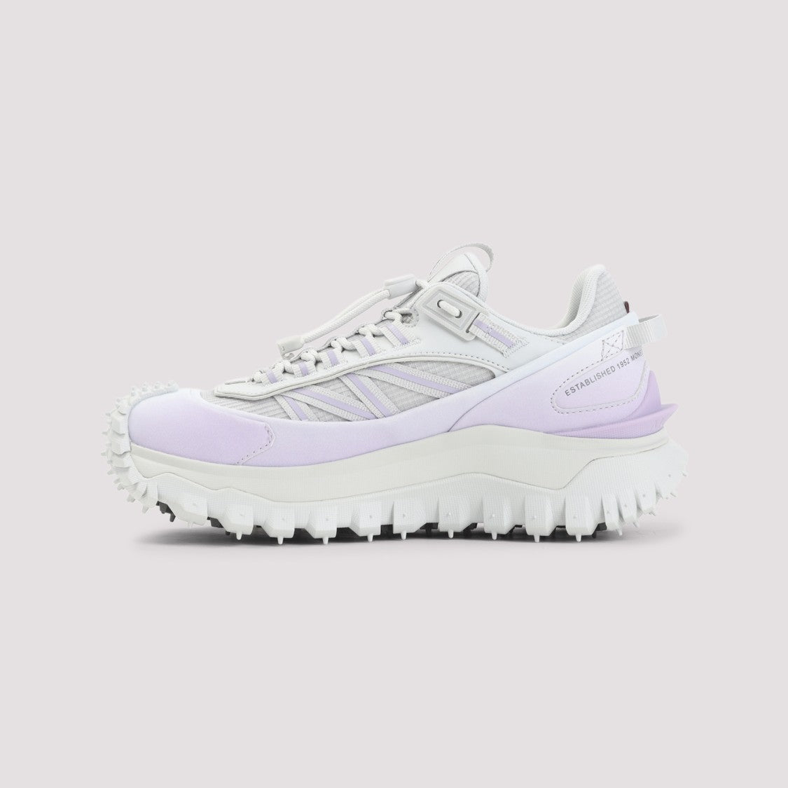 Moncler Pink And Purple Leather Sneakers