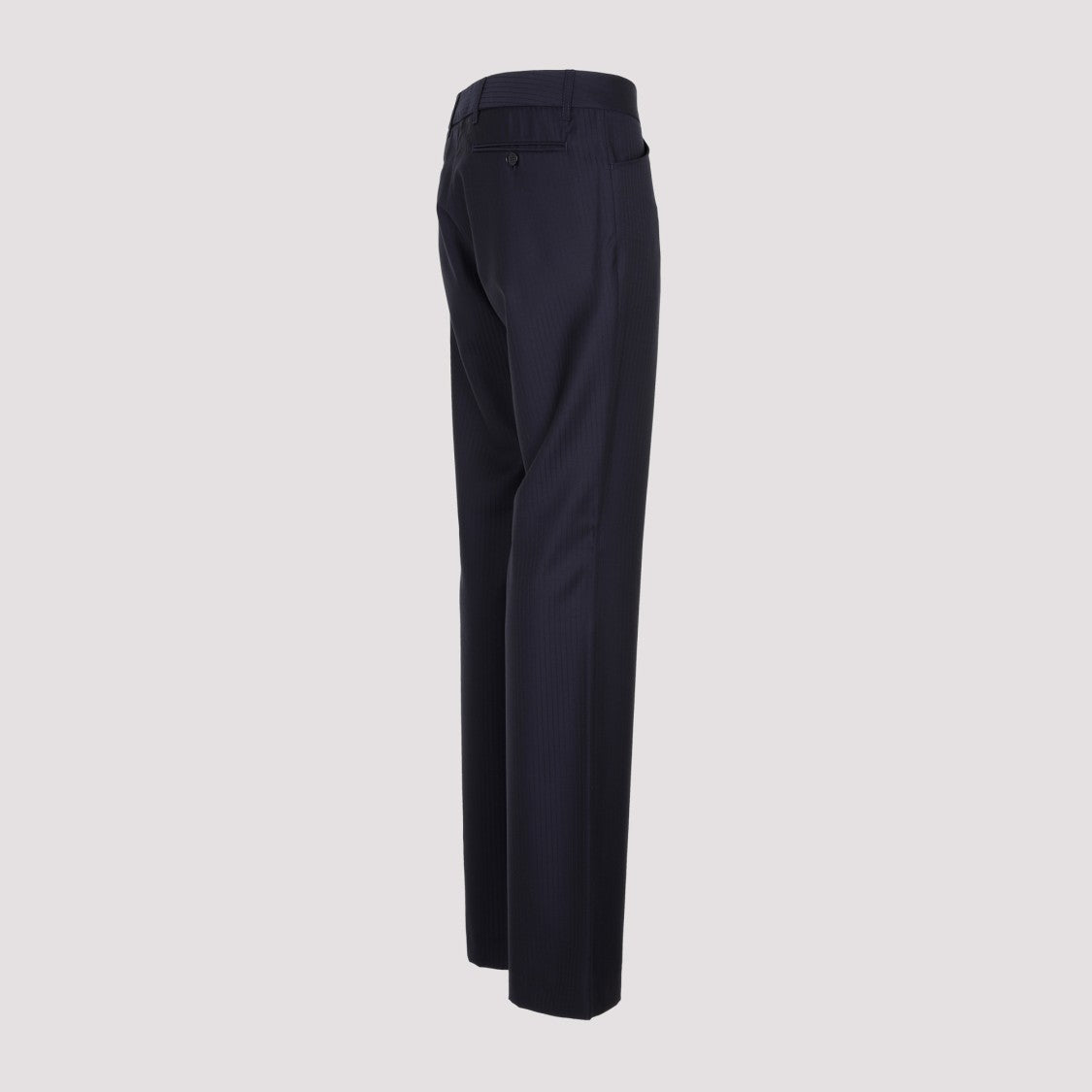 Etro Blue Wool Bootcut Trousers