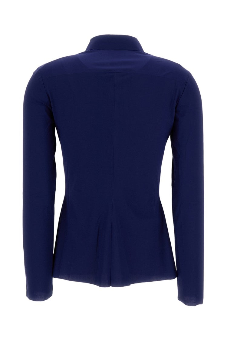 Irie' Tailored Blue Shirt With Button-Down Front