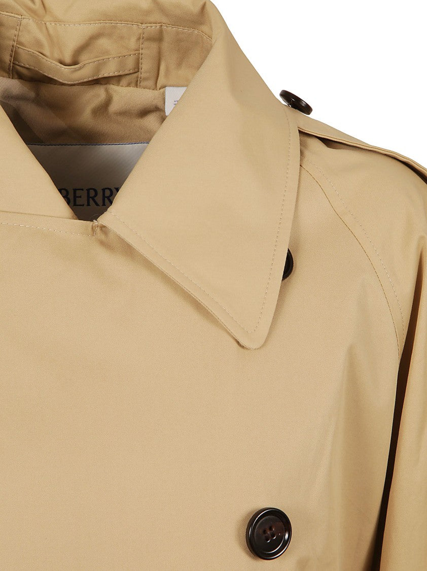 Burberry Double-Breasted Trench Coat With Belted Waist