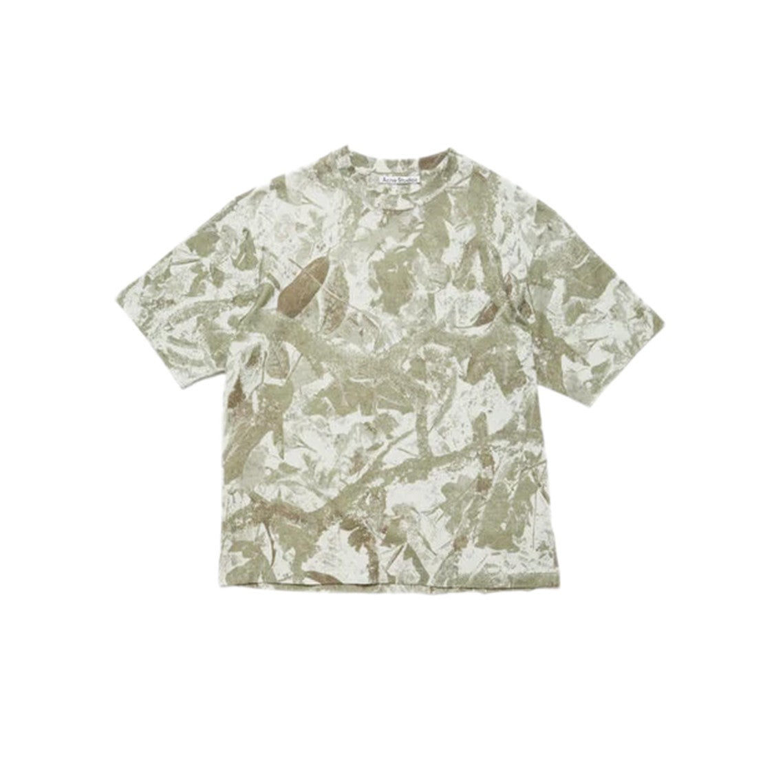 Acne Studios Abstract Pattern Cotton T-Shirt With