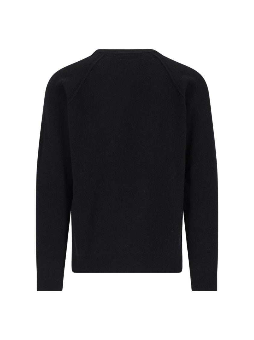 C.P. Company Logo Crewneck Sweater – Black