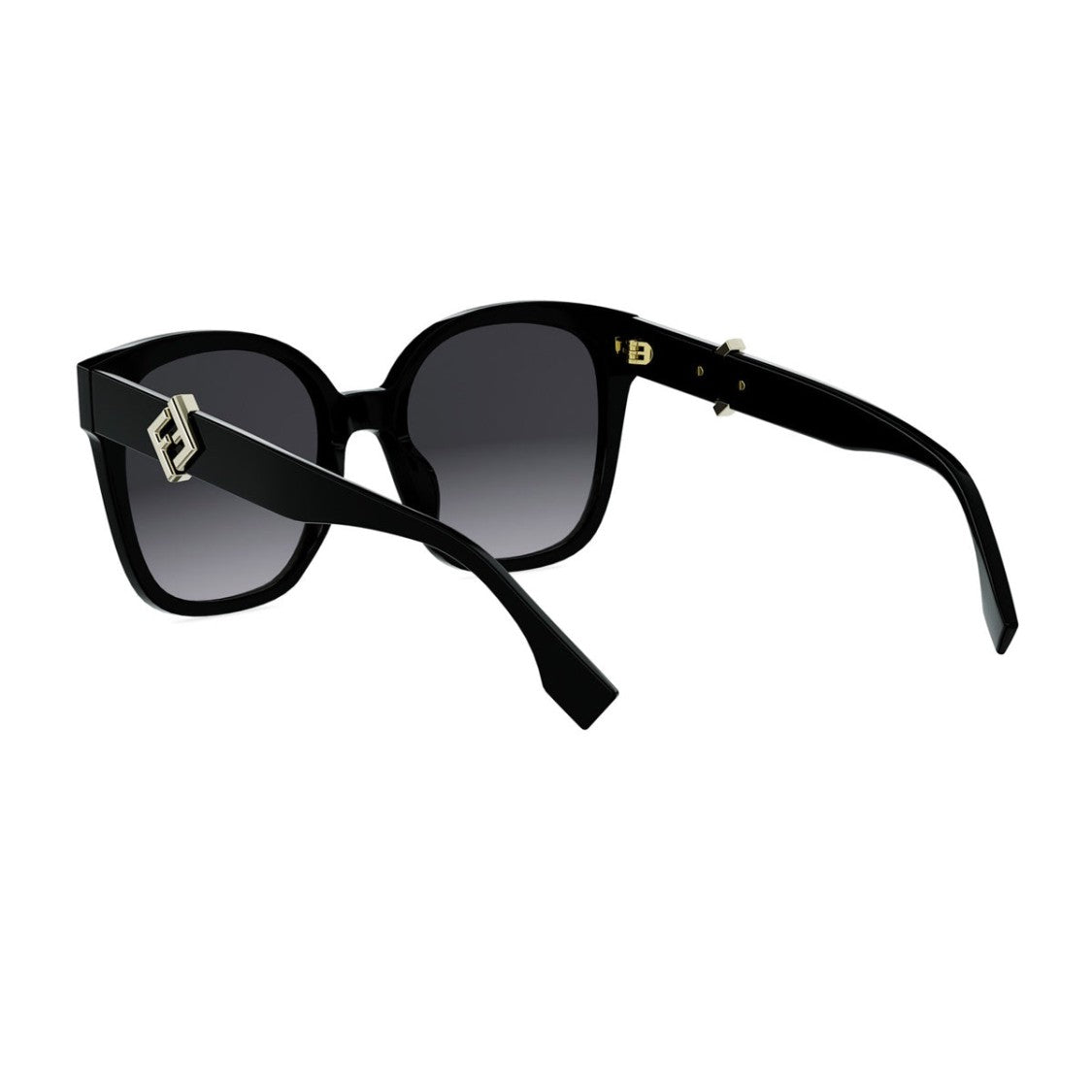 Fendi Black Ff Diamonds Acetate Cat-Eye Sunglasses