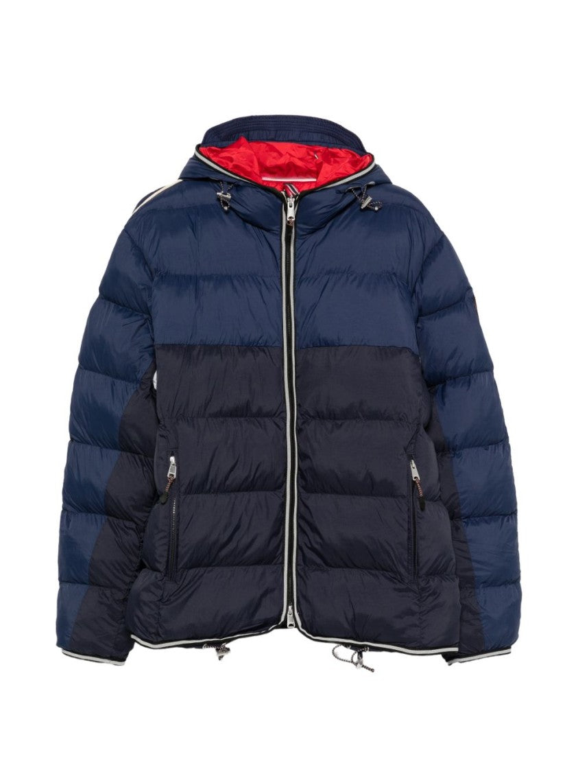 Napapijri Color-Block Puffer Hooded Logo Jacket